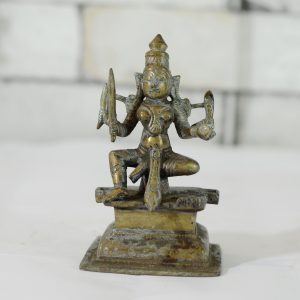 Antikcart Antique Finish Kali Matha Brass Statue Decor Collectible front view