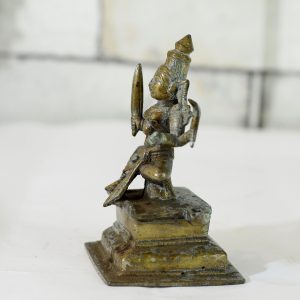 Antikcart Antique Finish Kali Matha Brass Statue Decor Collectible front view