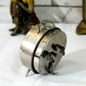 Antikcart Antique Golden Star Yellow Dial Time Piece Table Clock Decor Collectible