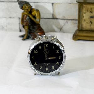 Antikcart Antique Working Favre Leuba Time Piece Table Clock Decor Collectible