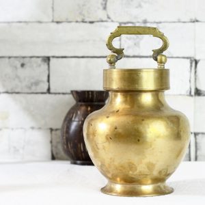Antikcart Beautiful Antique Brass Ehnic Kooja Decor Collectible