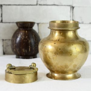 Antikcart Beautiful Antique Brass Ehnic Kooja Decor Collectible