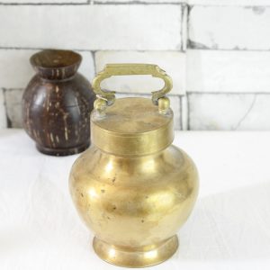 Antikcart Beautiful Antique Brass Ehnic Kooja Decor Collectible