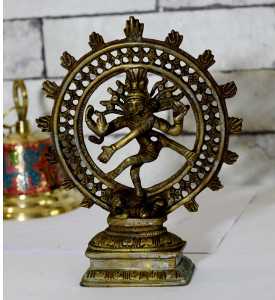 Antikcart Divine And Marvelous Antique Brass Natraj Statue
