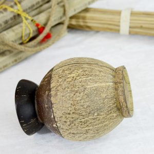 Antikcart Handicraft Coconut Shell Dry Fruits Contaoiner Decor Curio