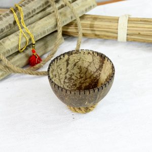 Antikcart Handicraft Round Coconut Shell Salads Bowl top