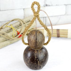 Antikcart Handmade Polished Coconut Shell Lamp Shade