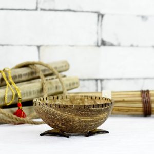 Antikcart Interesting Handcrafted Coconut Shell Soap Storage top