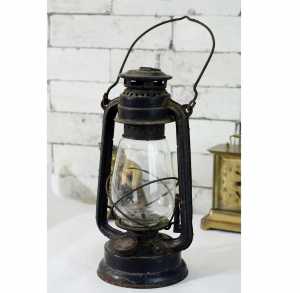 Antikcart Old Antique Hurricane Kerosene Light Lamp Decor Collectible
