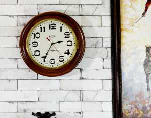 Antikcart Vintage Style Teakwood Smiths Enfield Colonial Wall Clock Wall Decor