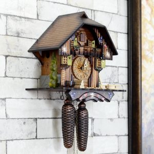 Antikcart Antique 8 Days Bim Bam Cuckoo Clock side view