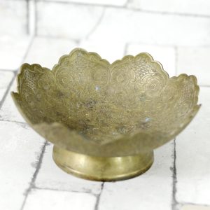 Antikcart Antique Floral Design Lotus Fruit Bowl