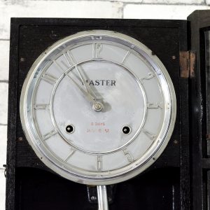 Antikcart Antique Master Bim Bam Silver Frame Pendulum Clock DIAL