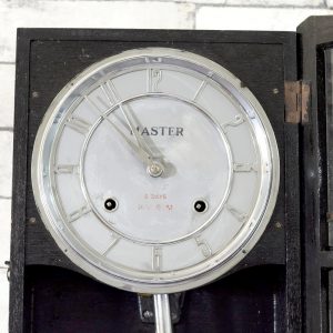 Antikcart Antique Master Bim Bam Silver Frame Pendulum Clock DIAL pic