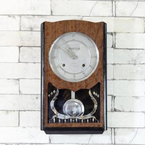 Antikcart Antique Master Bim Bam Silver Frame Pendulum Clock main pic