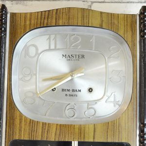 Antikcart Antique Master Deluxe Bim Bam Wall Clock dial view