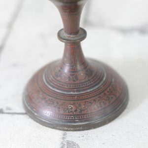 Antikcart Antique Nakashi Brass Flower Vase base view