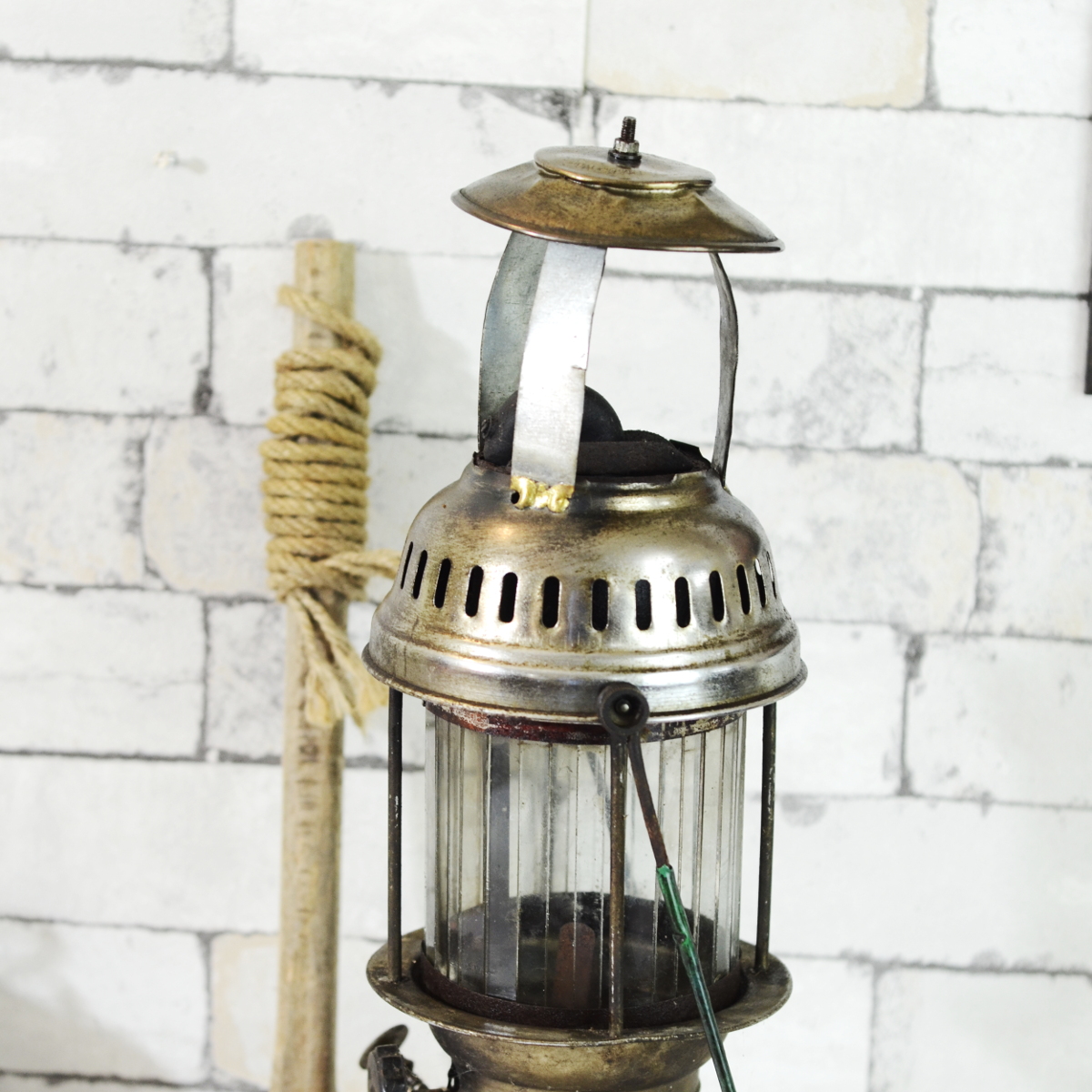 Antikcart Antique Popular German Brass Lantern