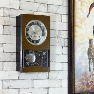 Antikcart Antique Rivex Bim Bam Pendulum Wall Clock SIDE VIEW