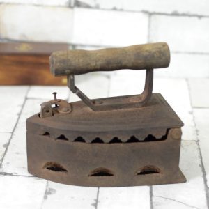 Antikcart Antique Rustic Vintage Charcoal Iron Box