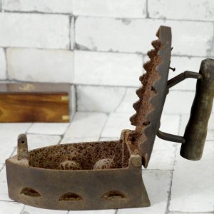 Antikcart Antique Rustic Vintage Charcoal Iron Box