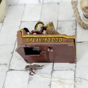 Antikcart Antique Speaking Dog Mechanical Money Bank for Kids view