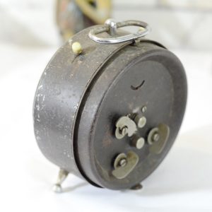 Antikcart Antique Wehrle 3 in 1 Jewelled Western Germany Table timepiece BACK view