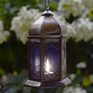 Antikcart Beautiful Carved Moroccan Style Room Lantern Decor night lit view