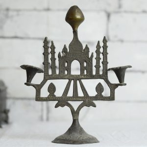Antikcart Beautiful Handcarved Brass TajMahal Agarbatti Stand