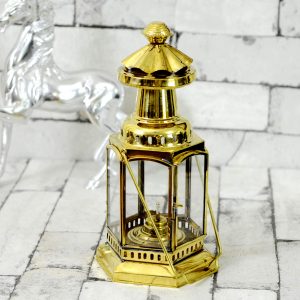 Antikcart Brass Classic Moroccan Style Marine Lantern main VIEW Moroccan Lamp Moroccan Lantern Moroccan Marine Lantern