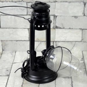 Antikcart Britain Hanging Electric Hurricane Lamp open view pic