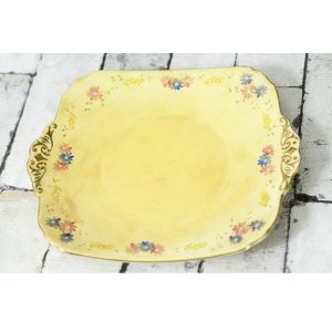 Antikcart Britain Vintage Crockery Set with 18K Gold Lining SQUARE PLATE