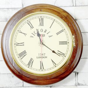 Antikcart Classic Victorian 1747 London Wall Clock close pic view