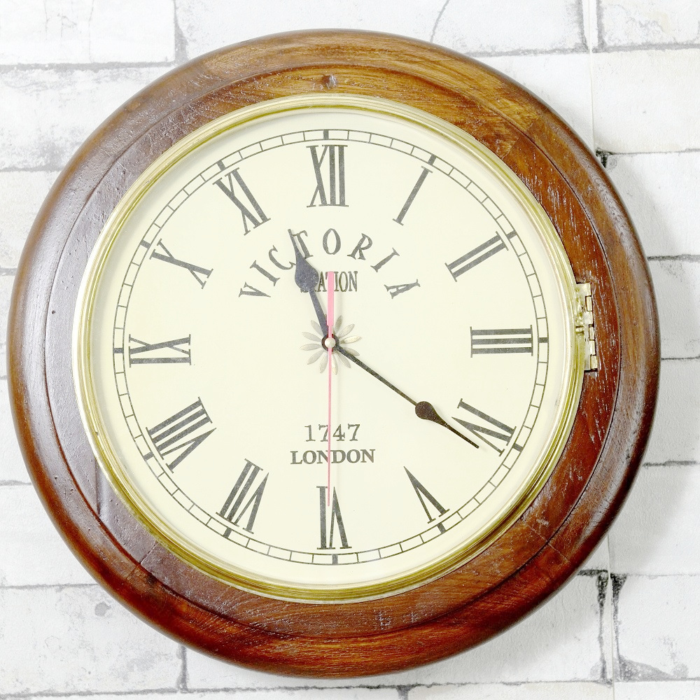 Antikcart Classic Victorian 1747 London Wall Clock close pic view