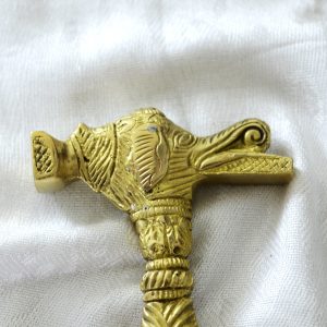 Antikcart Full Brass Carved Hammer Head Table Decor top view