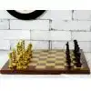 Rosewood Original Chess Set with Brass Pieces