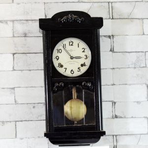 Antikcart Seikosha Mini Tower 1940 Pendulum Wall Clock