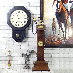 Tower Phone Antikcart Teakwood Vintage Chicaco Phone with Stand – 3 ft