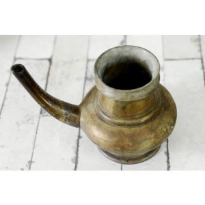 Antique Special Brass Kerala Pooja Kindi Water Pot TOP VIEW