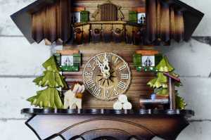 Antikcart 1 day Movement Chalet Style Black Forest Cuckoo Clock close view