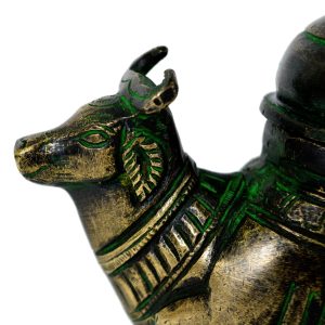 Antikcart Brass Holy Water Dispenser Container COW HEAD ANTIKCART