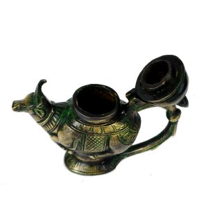 Antikcart Brass Holy Water Dispenser Container TOP OPEN