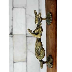 Antikcart Brass Nagkanyaka Door Handle Vintage Interior view