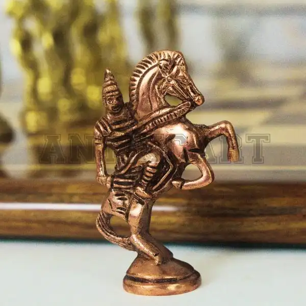 Original Rosewood Chess Board with Real Brass Pieces - Image 10
