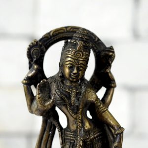 Antikcart Vintage Lord Vishnu Statue Made of Brass main pic