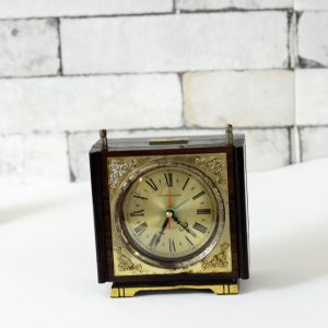 Antique Musical Japanese Table Timepiece Clock TOP