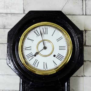 Antikcart Antique Ansonia Made in USA Bim Bam Wall Clock dial view