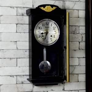 Antikcart Antique Rivex Bim Ba Pendulum Wall Clock - 2.2 ft OPEN