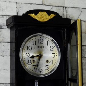 Antikcart Antique Rivex Bim Ba Pendulum Wall Clock - 2.2 ft OPEN DIAL