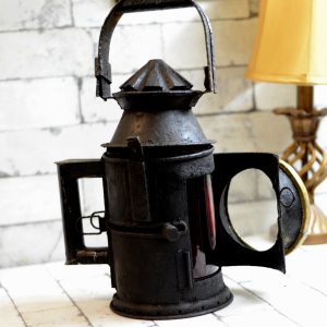 Antikcart Old Vintage Authentic Indain Railway Signal Lamp OPEN
